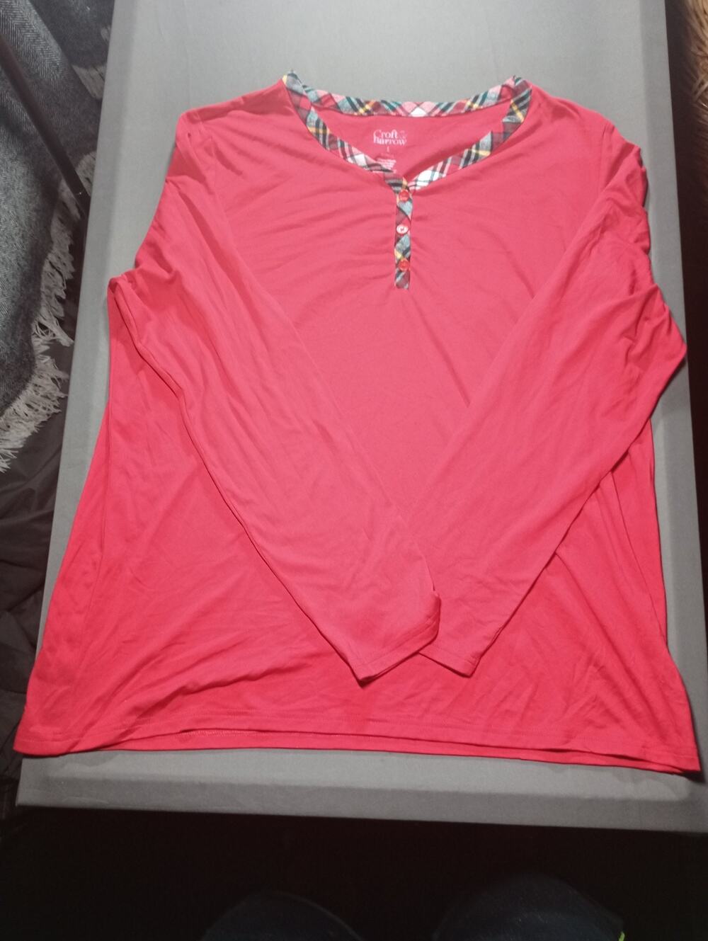 Croft And Barrow Long Sleeve Shirt Women's Size Large